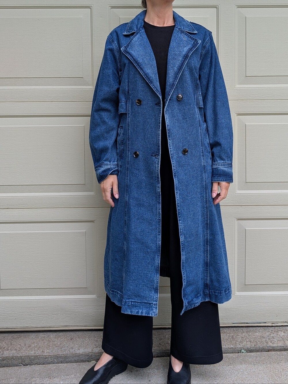 LOLA JEANS aspen denim duster trench coat